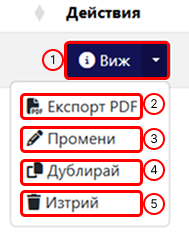 Actions Button